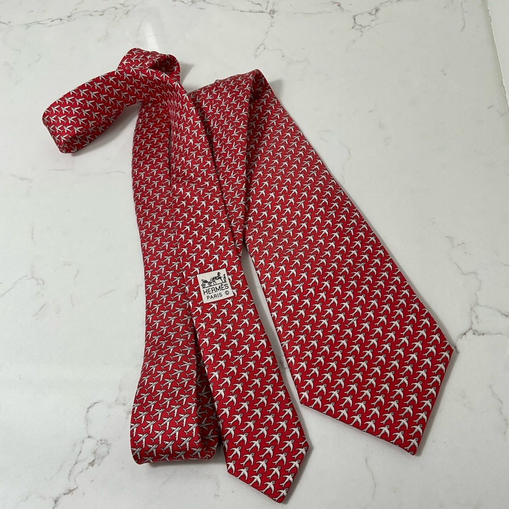 HERMES Silk Tie